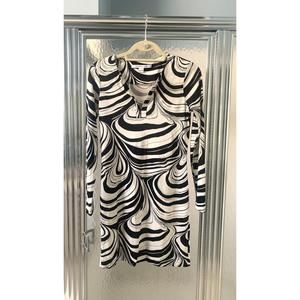 Diane Von Furstenberg Silk Black And White Dress Size 4